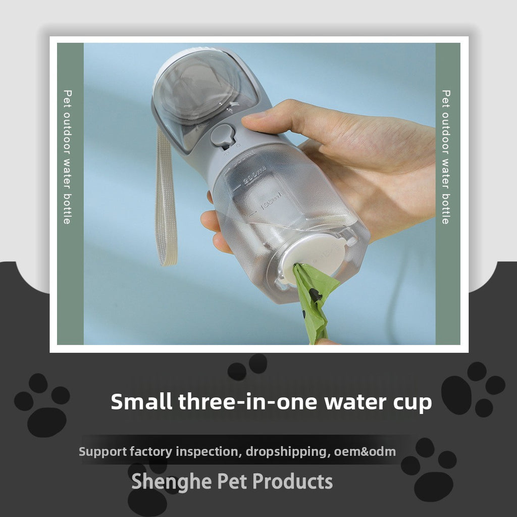 Portable 3-in-1 Pet Water Bottle