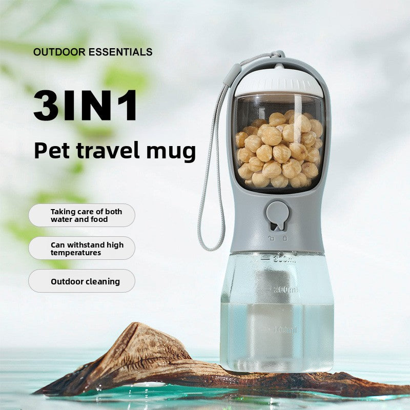 Portable 3-in-1 Pet Water Bottle