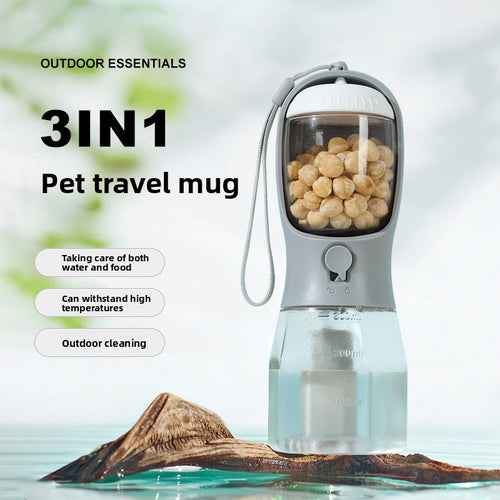 Portable 3-in-1 Pet Water Bottle